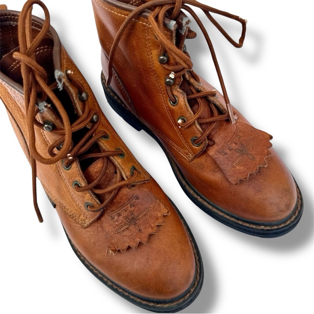 Ariat Brown Leather Heritage Boots - Picture 4 of 7